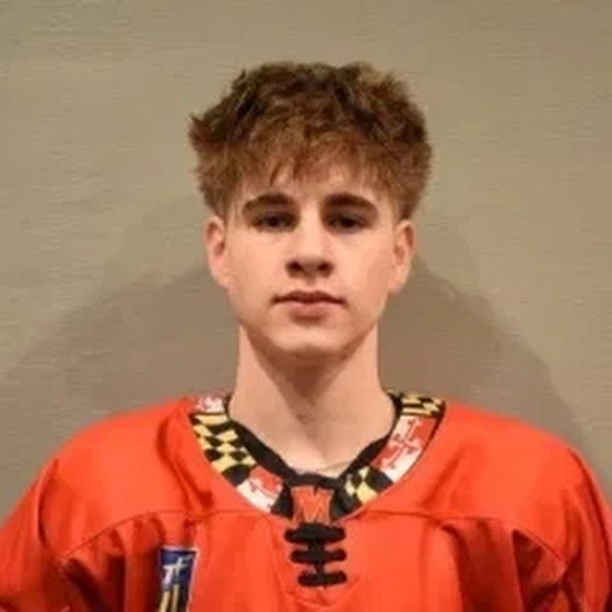 Coach Brayden, owner and lead coach at Mindset Hockey, in a Team Maryland jersey